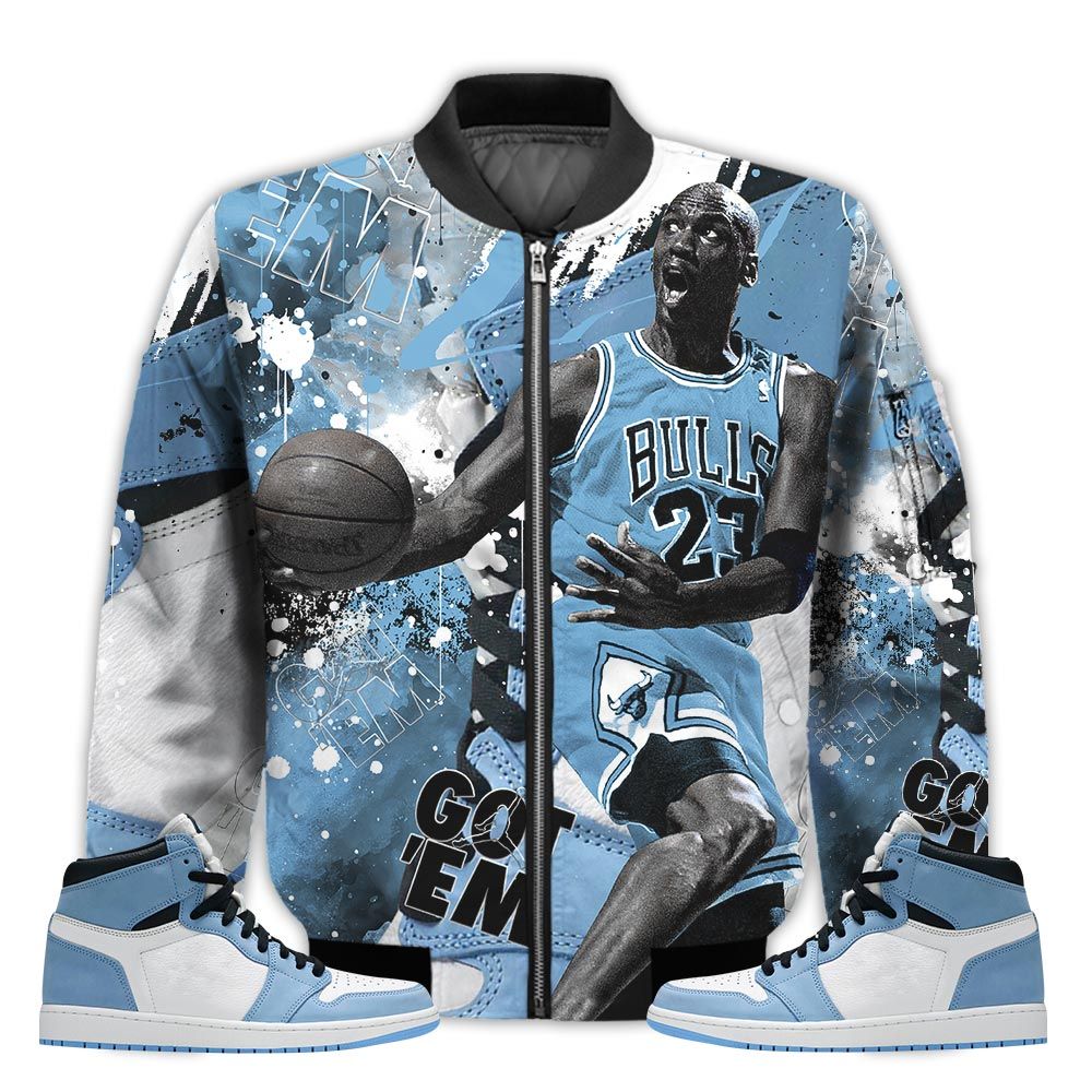 Shirt-To-Go-With-JD-1-High-OG-University-Blue-Got-Em-Shoes-Goat-University-Blue-1s-Gifts-Unisex-Matching-3D-Bomber-Jacket-1
