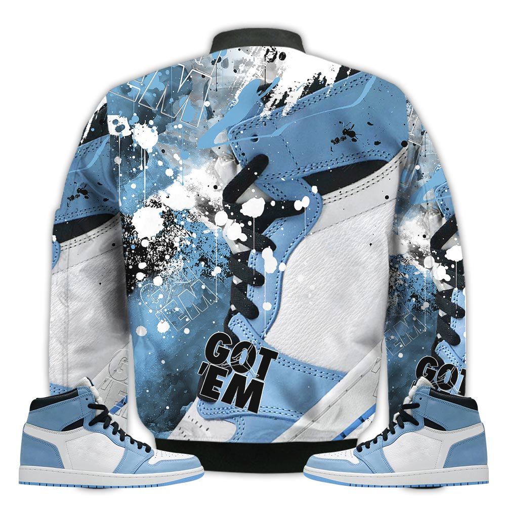 Shirt-To-Go-With-JD-1-High-OG-University-Blue-Got-Em-Shoes-Goat-University-Blue-1s-Gifts-Unisex-Matching-3D-Bomber-Jacket-2