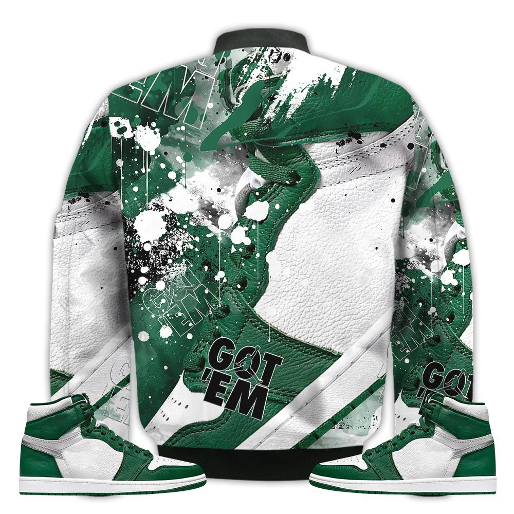 Shirt-To-Go-With-JD-1-Retro-High-Gorge-Green-Got-Em-Shoes-Goat-High-Gorge-Green-1s-Gifts-Unisex-Matching-3D-Bomber-Jacket-2