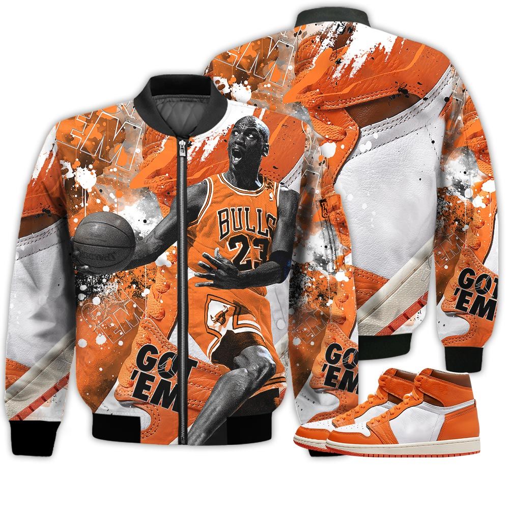 Shirt To Go With JD 1 Retro High OG Starfish - Got Em Shoes Goat - High OG Starfish 1s Gifts Unisex Matching 3D Bomber Jacket Shirt To Go With JD 1 Retro High OG Starfish - Got Em Shoes Goat - High OG Starfish 1s Gifts Unisex Matching 3D Bomber Jacket