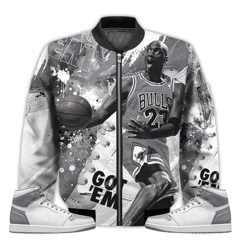 Shirt-To-Go-With-JD-1-Retro-High-OG-Stealth-Got-Em-Shoes-Goat-High-OG-Stealth-1s-Gifts-Unisex-Matching-3D-Bomber-Jacket-1