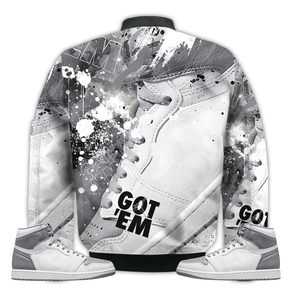 Shirt-To-Go-With-JD-1-Retro-High-OG-Stealth-Got-Em-Shoes-Goat-High-OG-Stealth-1s-Gifts-Unisex-Matching-3D-Bomber-Jacket-2