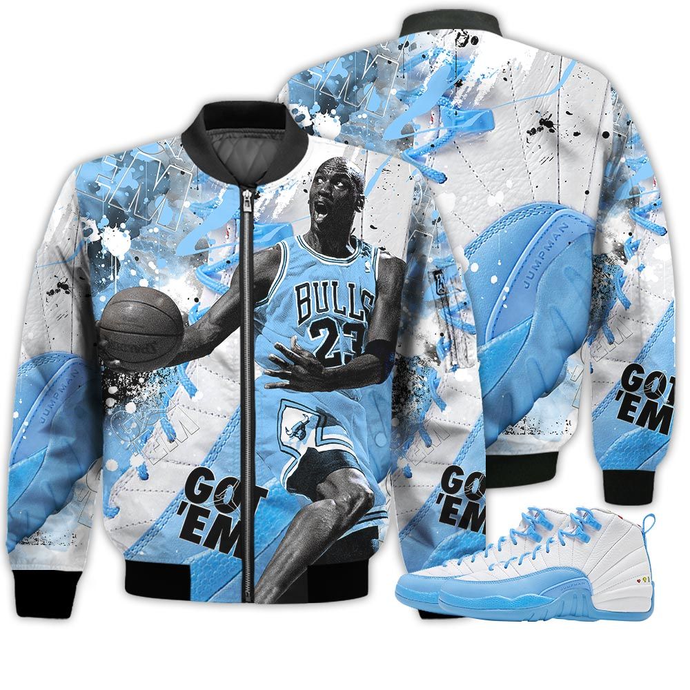 Shirt To Go With JD 12 Retro Emoji - Got Em Shoes Goat - Emoji 12s Gifts Unisex Matching 3D Bomber Jacket Shirt To Go With JD 12 Retro Emoji - Got Em Shoes Goat - Emoji 12s Gifts Unisex Matching 3D Bomber Jacket