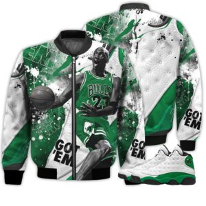 Shirt To Go With JD 13 Retro Lucky Green - Got Em Shoes Goat - Lucky Green 13s Gifts Unisex Matching 3D Bomber Jacket