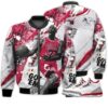 Shirt To Go With JD 3 Retro Cardinal Red - Got Em Shoes Goat - Retro Cardinal Red 3s Gifts Unisex Matching 3D Bomber Jacket