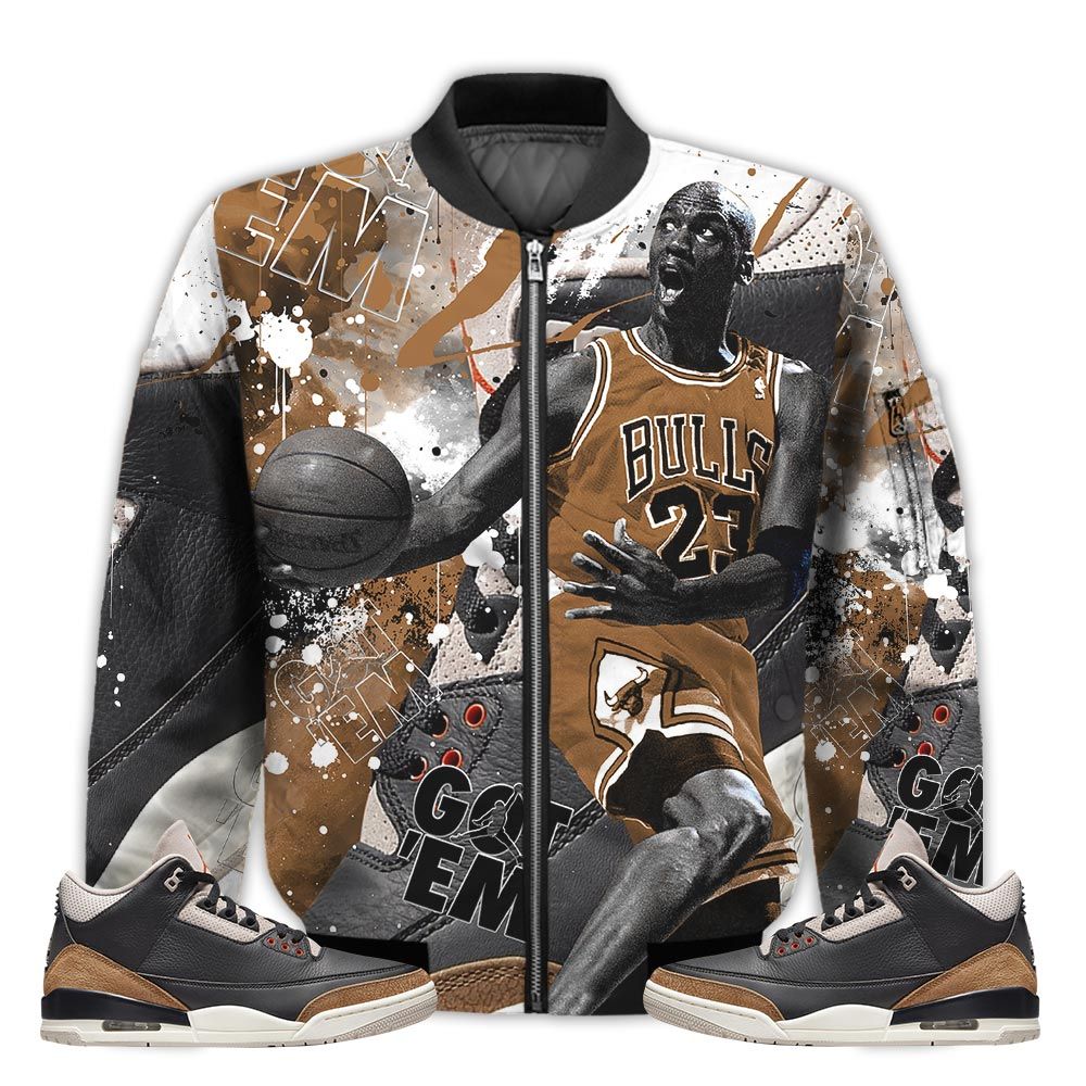 Shirt-To-Go-With-JD-3-Retro-Desert-Elephant-Got-Em-Shoes-Goat-Desert-Elephant-3s-Gifts-Unisex-Matching-3D-Bomber-Jacket-1