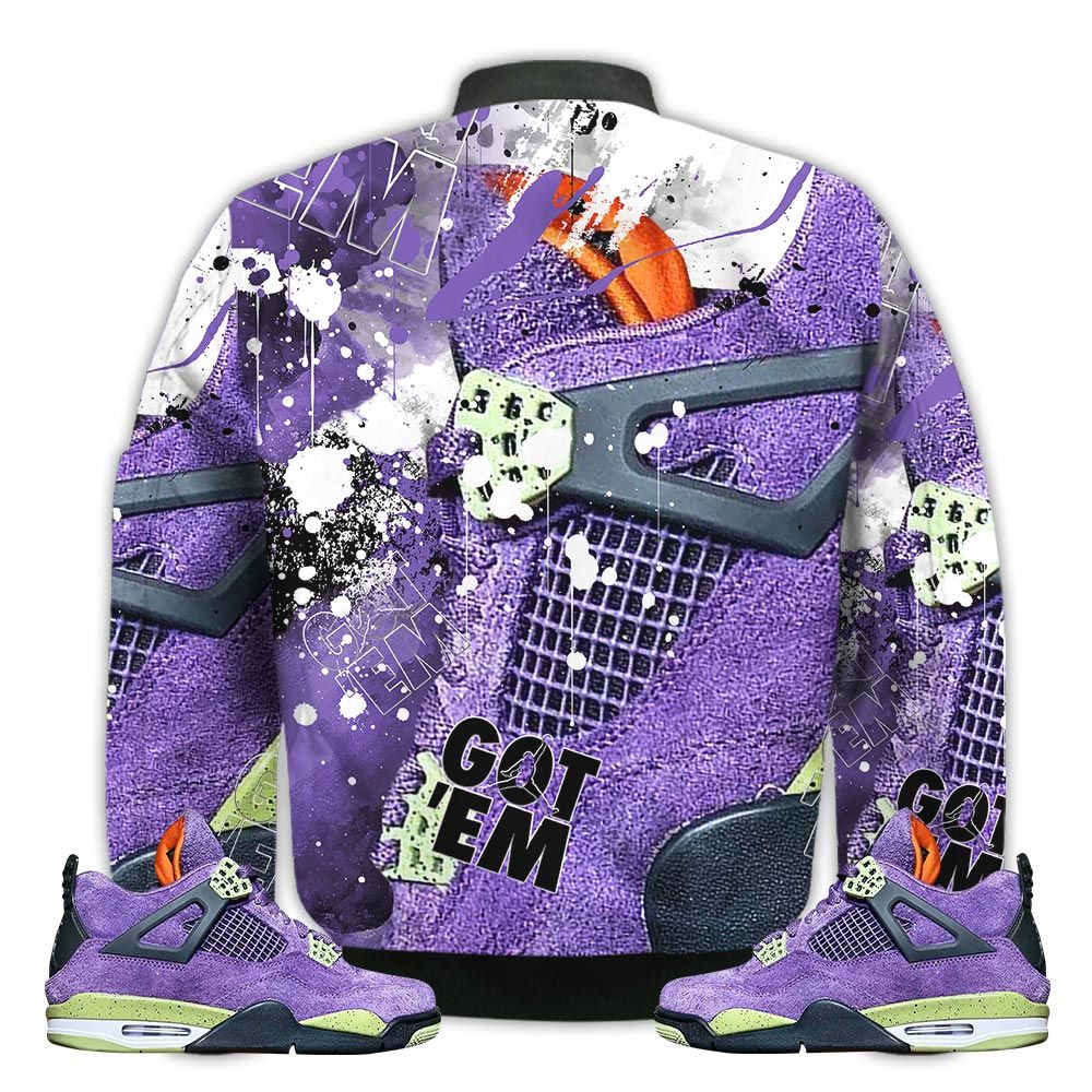 Shirt-To-Go-With-JD-4-Canyon-Purple-Got-Em-Shoes-Goat-Canyon-Purple-4s-Gifts-Unisex-Matching-3D-Bomber-Jacket-2
