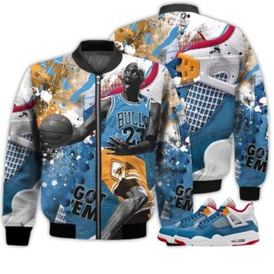 Shirt To Go With JD 4 GS Messy Room - Got Em Shoes Goat - Messy Room 4s Gifts Unisex Matching 3D Bomber Jacket