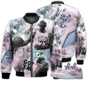 Shirt To Go With JD 5 Retro Easter - Got Em Shoes Goat - Easter 5s Gifts Unisex Matching 3D Bomber Jacket