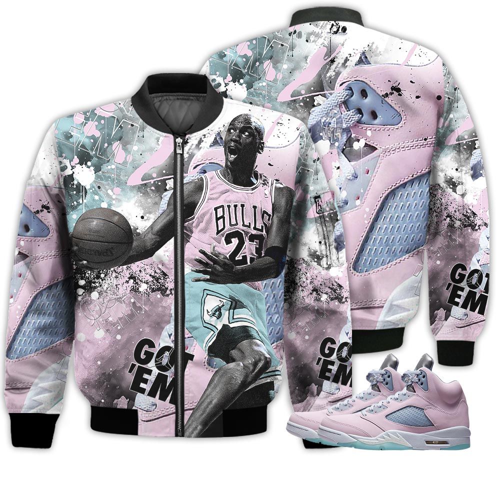 Shirt To Go With JD 5 Retro Easter - Got Em Shoes Goat - Easter 5s Gifts Unisex Matching 3D Bomber Jacket Shirt To Go With JD 5 Retro Easter - Got Em Shoes Goat - Easter 5s Gifts Unisex Matching 3D Bomber Jacket