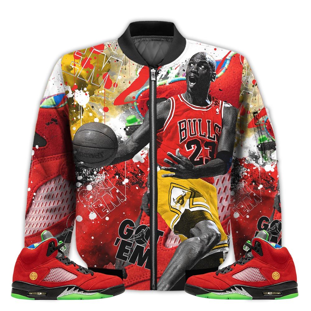 Shirt-To-Go-With-JD-5-Retro-What-The-Got-Em-Shoes-Goat-What-The-5s-Gifts-Unisex-Matching-3D-Bomber-Jacket-1