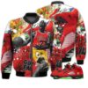 Shirt To Go With JD 5 Retro What The - Got Em Shoes Goat - What The 5s Gifts Unisex Matching 3D Bomber Jacket