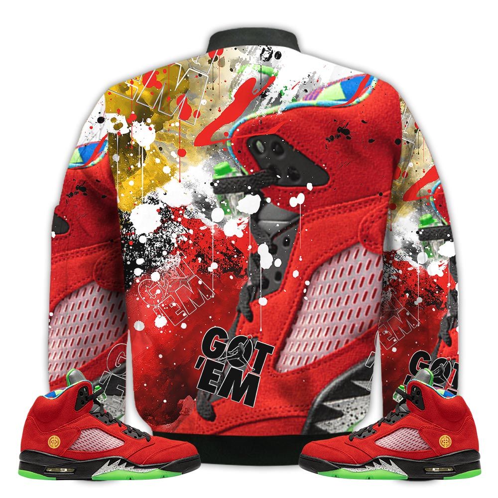 Shirt-To-Go-With-JD-5-Retro-What-The-Got-Em-Shoes-Goat-What-The-5s-Gifts-Unisex-Matching-3D-Bomber-Jacket-2