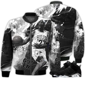 Shirt To Go With JD 6 Black Chrome - Got Em Shoes Goat - Black Chrome 6s Gifts Unisex Matching 3D Bomber Jacket