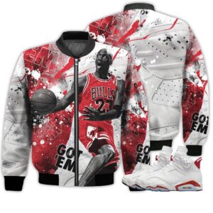 Shirt To Go With JD 6 Red Oreo - Got Em Shoes Goat - Red Oreo 6s Gifts Unisex Matching 3D Bomber Jacket