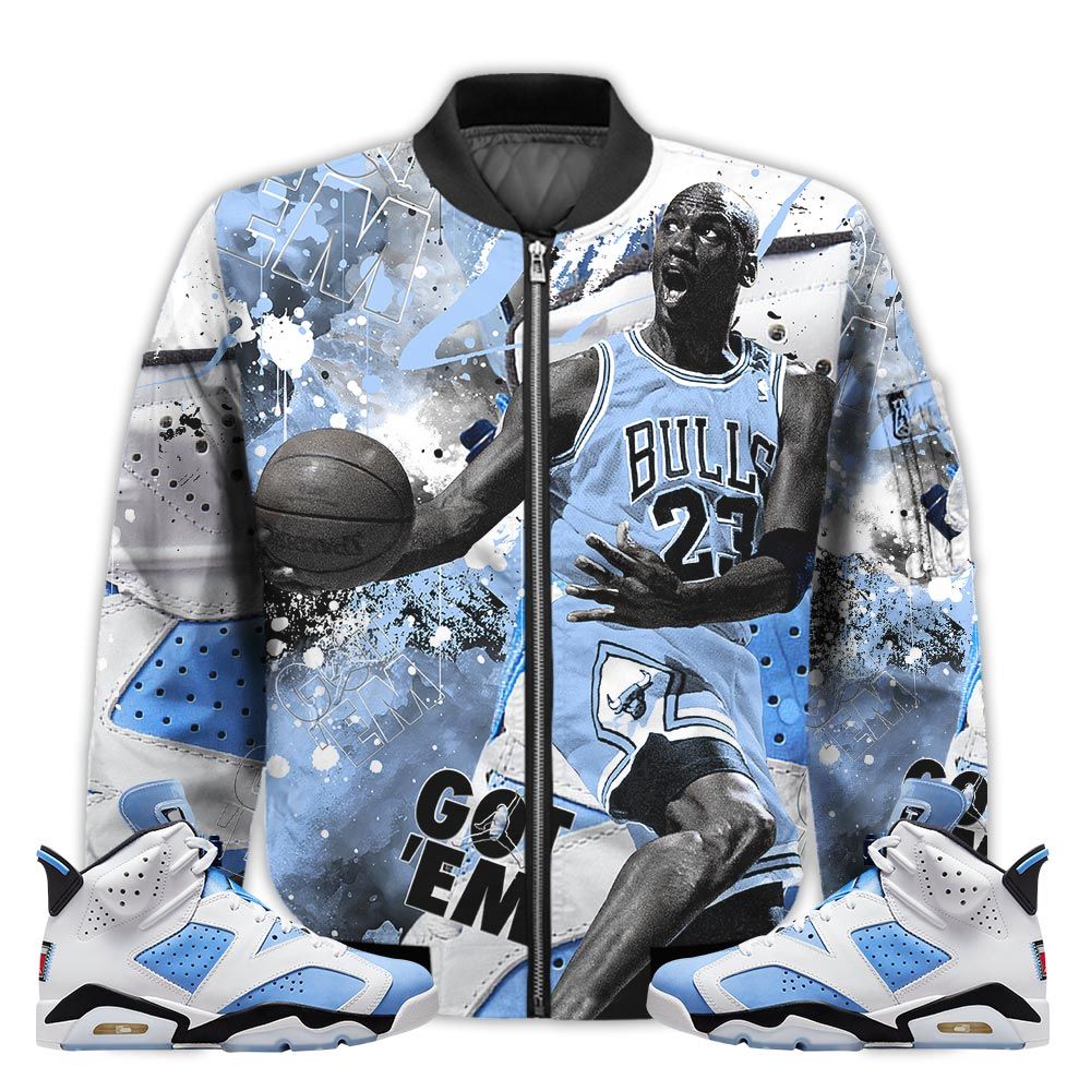 Shirt-To-Go-With-JD-6-University-Blue-Got-Em-Shoes-Goat-University-Blue-6s-Gifts-Unisex-Matching-3D-Bomber-Jacket-1