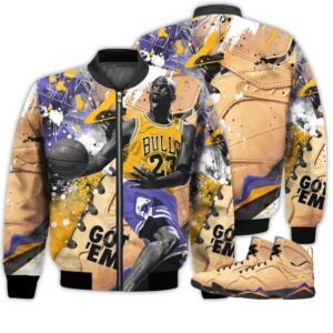 Shirt To Go With JD 7 SE Afrobeats - Got Em Shoes Goat - Afrobeats 7s Gifts Unisex Matching 3D Bomber Jacket