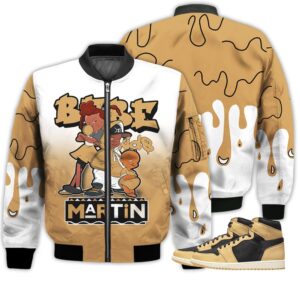 Shirt To Match Jordan 1 Retro High OG Heirloom - Martin Bebe's Kids 90s Melanin - OG Heirloom 1s Gifts Unisex Matching 3D Bomber Jacket