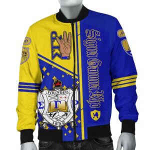 Sigma Gamma Rho Hand Sign Bomber Jacket A31 Bomber Jacket
