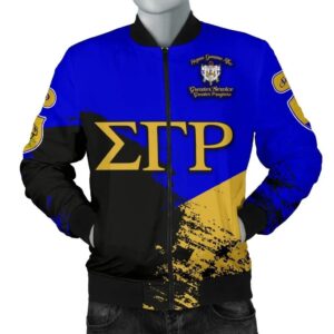 Sigma Gamma Rho Men's Bomber Jacket Paint Style A31 Bomber Jacket