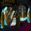 Skull Jacksonville Jaguars All Over Printed Bomber Jacket