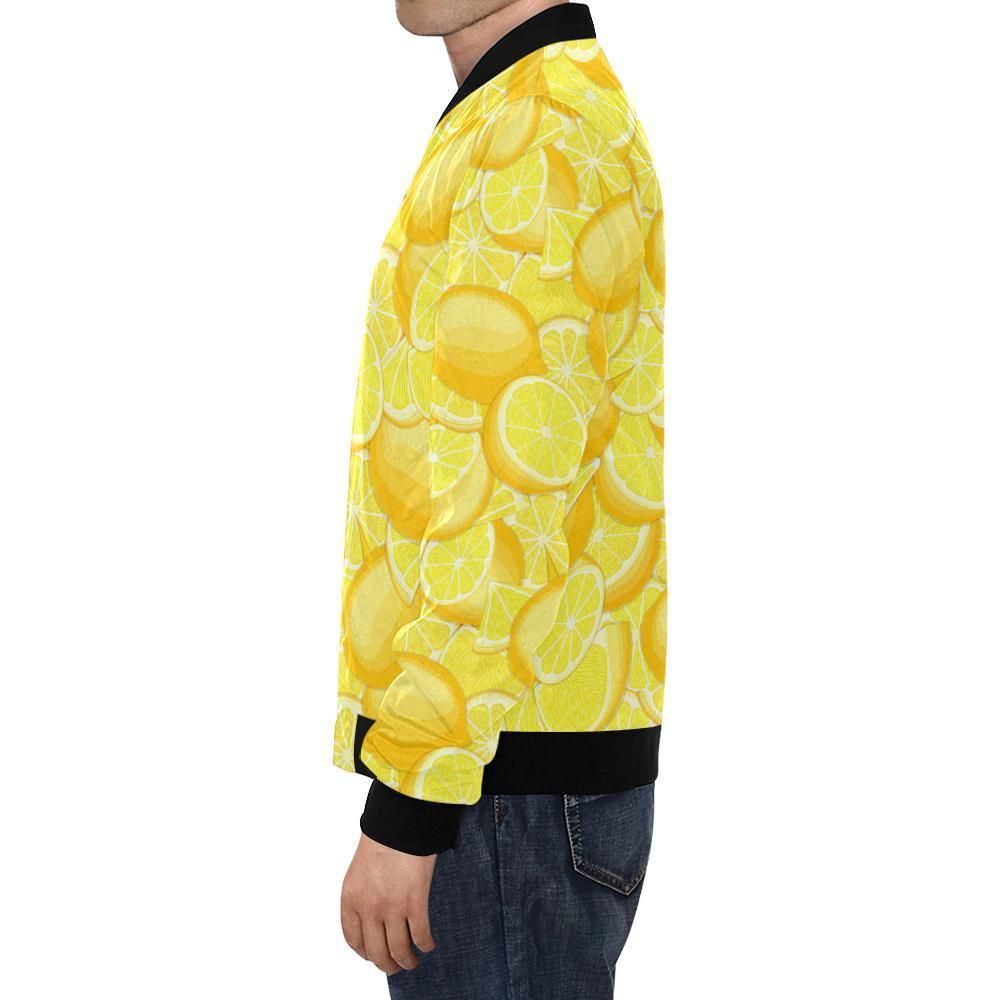 Slice-Lemon-Pattern-Print-Mens-Bomber-Jacket-1