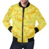 Slice Lemon Pattern Print Mens Bomber Jacket