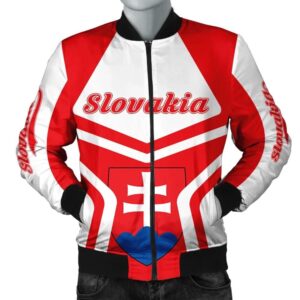 Slovakia Coat Of Arms Men Bomber Jacket My Style J75 Bomber Jacket