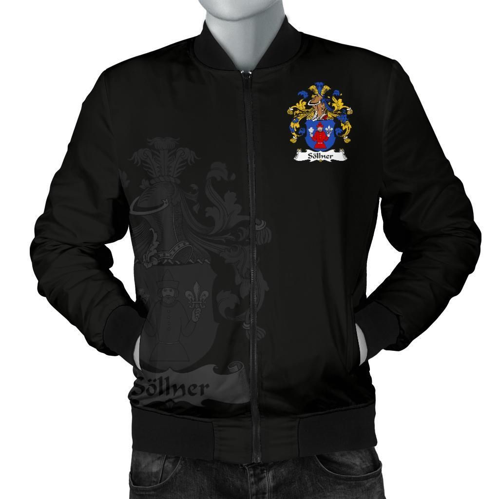 Sollner Germany Men's Bomber Jacket - German Family Crest A7 Bomber Jacket Sollner Germany Men's Bomber Jacket - German Family Crest A7 Bomber Jacket