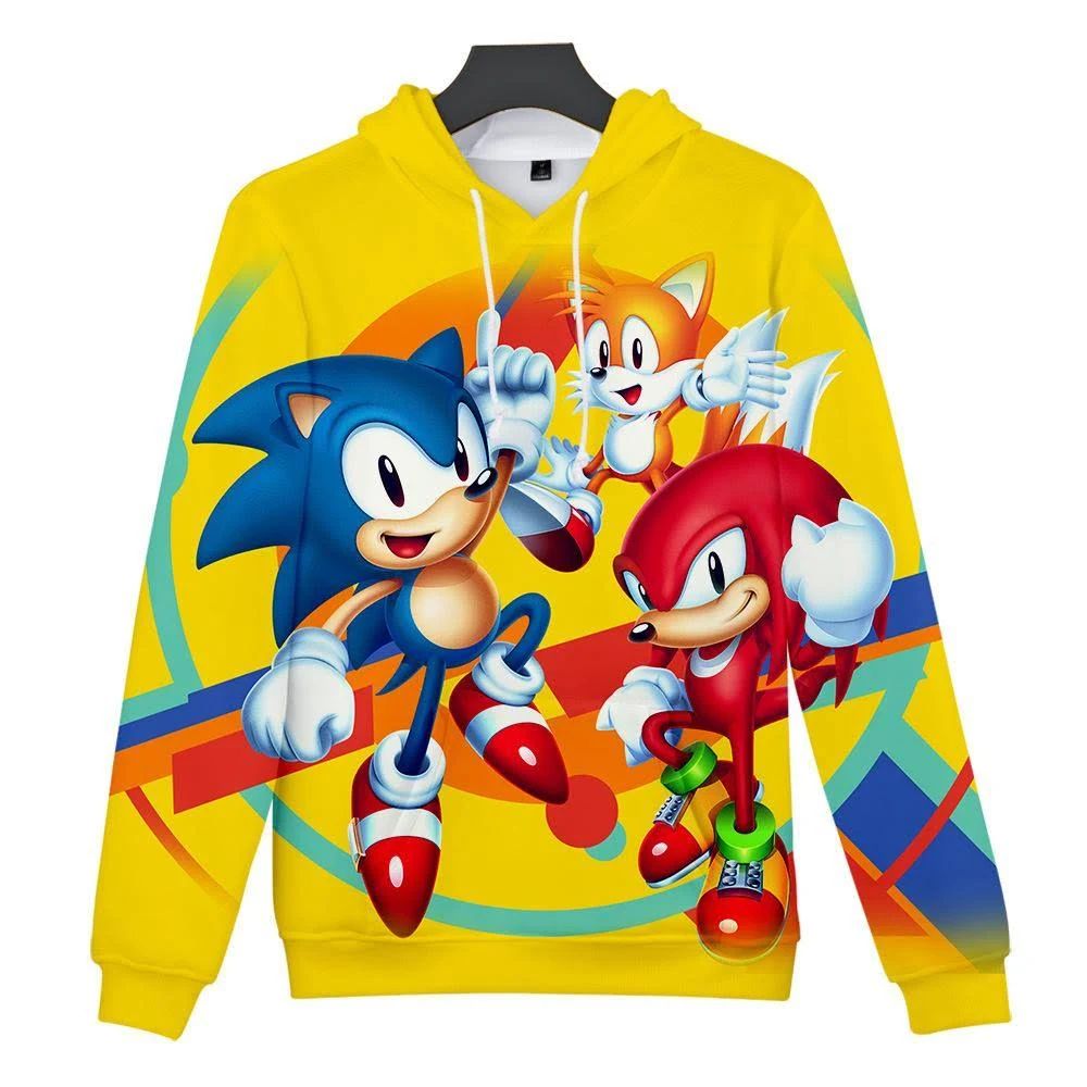 Sonic The Hedgehog Knuckles The Echidna And Tails 3D All Over Printed Shirt Sonic The Hedgehog Knuckles The Echidna And Tails 3D All Over Printed Shirt