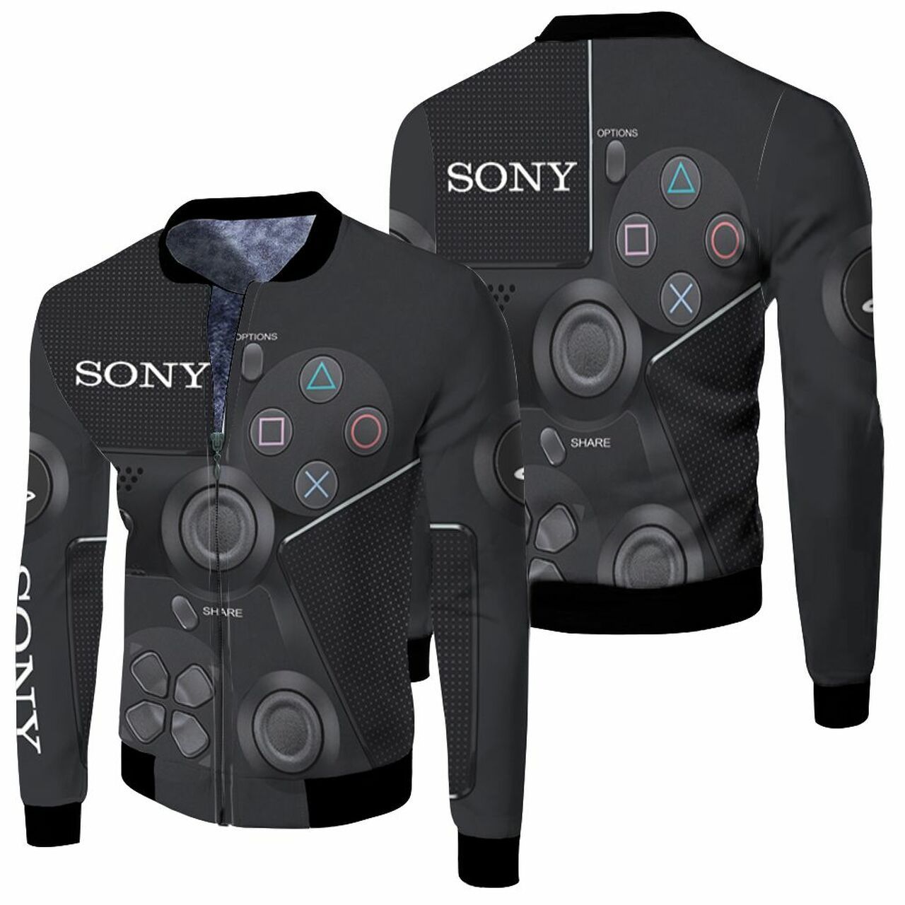 Sony Playstation Controller 3D T Shirt Hoodie Sweater Jersey Bomber Jacket Model 5424 Sony Playstation Controller 3D T Shirt Hoodie Sweater Jersey Bomber Jacket Model 5424