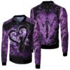 Sora Heartless Kingdom Hearts Shadow Purple 3D Bomber Jacket