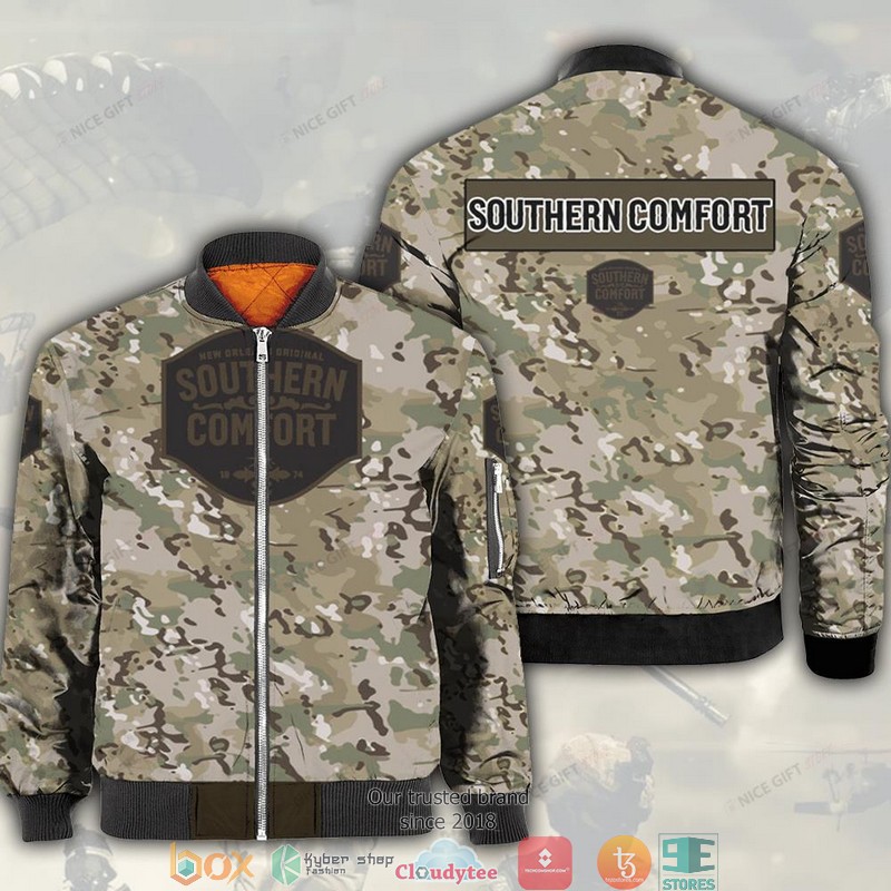 Southern Comfort Camouflage Bomber Jacket Southern Comfort Camouflage Bomber Jacket