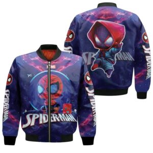 Spider Man No Way Home High School Student Superhero Saving Multiverse 3D Designed Allover Gift For Spider Man Fans Bomber Jacket