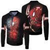 Spider Man No Way Home Iron Spider Suit Costume Chibi Version 3D Designed Allover Gift For Spider Man Fans Bomber Jacket