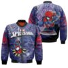 Spider Man No Way Home Spider Chibi Spider Sense 3D Designed Allover Gift For Spider Man Fans Bomber Jacket