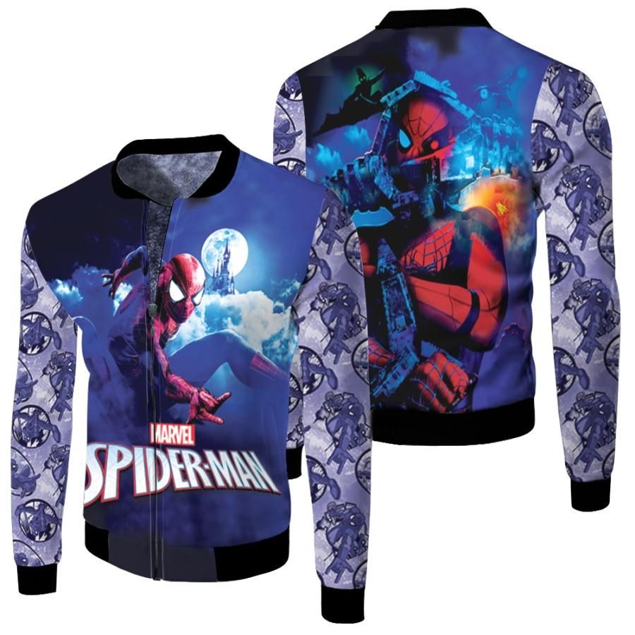 Spider Man No Way Home The Night Sky The Friendly Neighbor Spider Man 3D Designed Allover Gift For Spider Man Fans Bomber Jacket Spider Man No Way Home The Night Sky The Friendly Neighbor Spider Man 3D Designed Allover Gift For Spider Man Fans Bomber Jacket