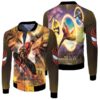 Spider Man No Way Home Three Spider Men Colabs Through Time Portal 3D Designed Allover Gift For Spider Man Fans Bomber Jacket