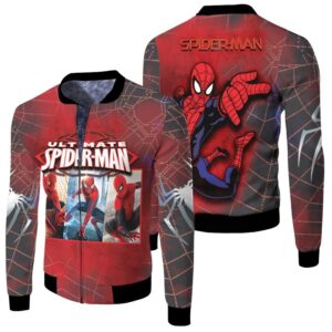 Spider Man Ultimate Final Time War Generations Special Movie Film Superheroes 3D Designed Allover Gift For Spider Man Fans Bomber Jacket