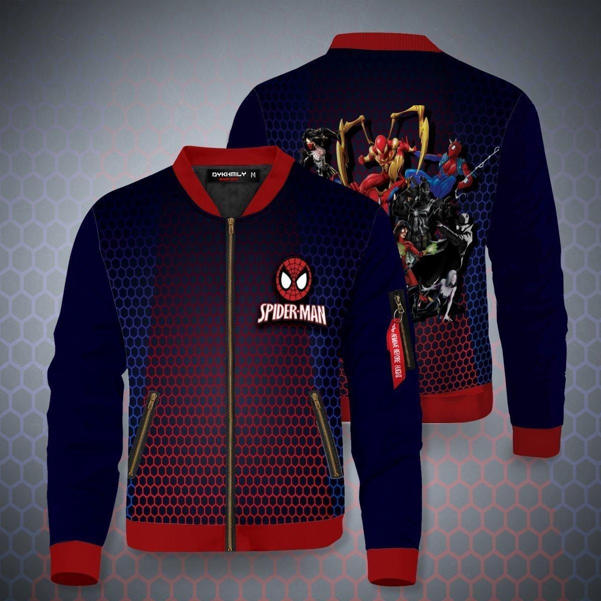 Spiderman Multiverse Bomber Jacket Spiderman Multiverse Bomber Jacket