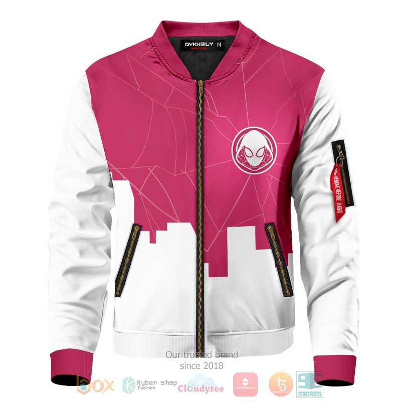 Spiderverse Gwen Bomber Jacket Spiderverse Gwen Bomber Jacket