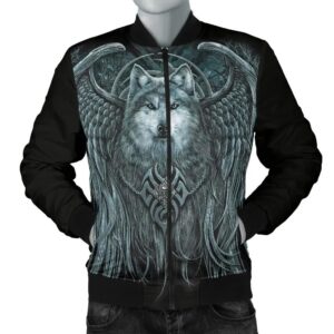 Spiral Wolf Spirit Men's Bomber Jacket A31 Bomber Jacket