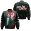 Squid Game Player 456 Seong Gi Hun Korean Childrens Games Korean Drama Series Survival Squid Game gift for Squid Game fans Bomber Jacket