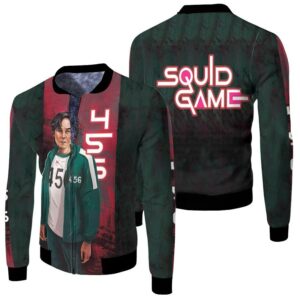 Squid Game Player 456 Seong Gi Hun Korean Childrens Games Korean Drama Series Survival Squid Game gift for Squid Game fans Bomber Jacket