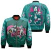 Squid Game Players And Squid Game Red Guards Red Light Green Light Korean Playground Games Drama Series gift for Squid Game fans Bomber Jacket
