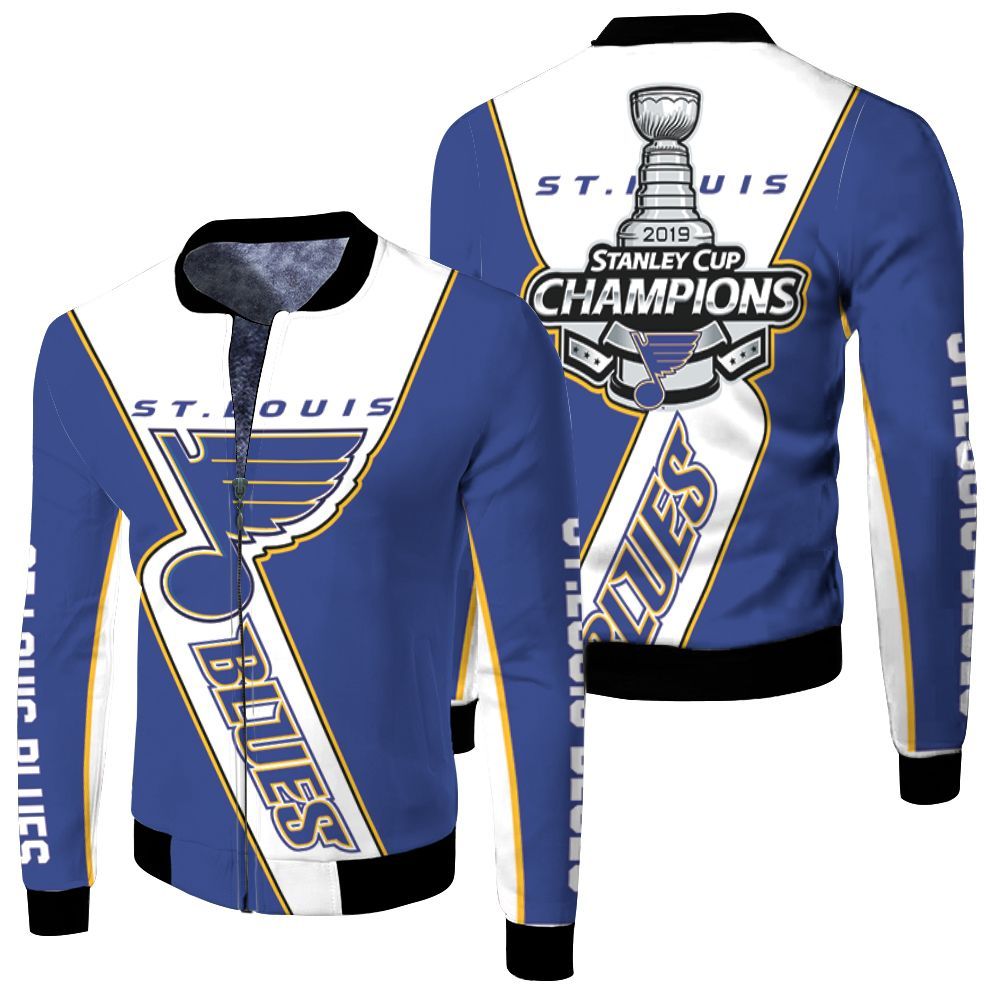 St Louis Blues Stanley Cup Champions For Blues Fan 3D Bomber Jacket St Louis Blues Stanley Cup Champions For Blues Fan 3D Bomber Jacket