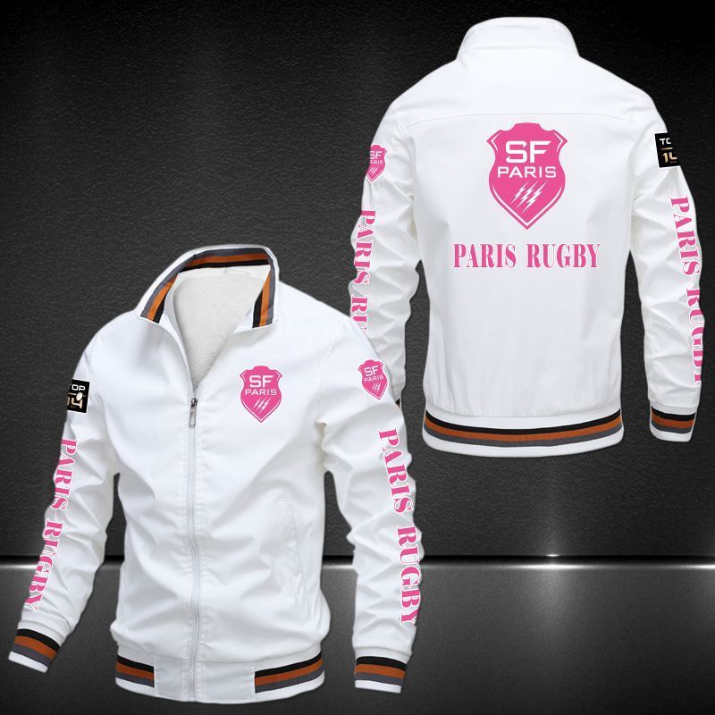 Stade Francais Paris Rugby 3D Bomber Jacket Stade Francais Paris Rugby 3D Bomber Jacket