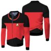 Star Trek Captain Uniform Costume 3D Jersey Bomber Jacket