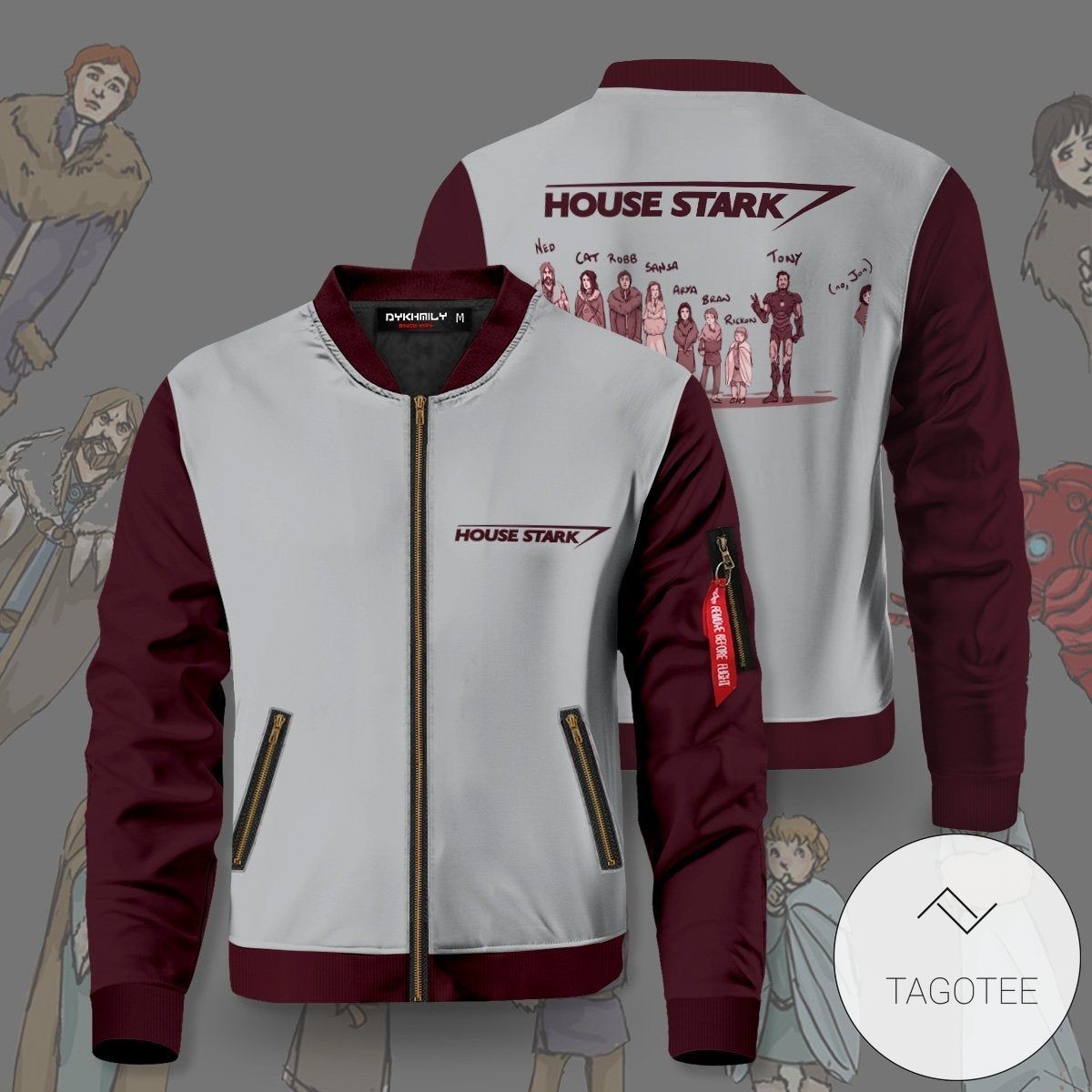 Stark Family Members Bomber Jacket 2 Stark Family Members Bomber Jacket 2