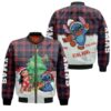 Stitch Christmas Merry Christmas Ding Dong Lilo Taking Photo 3D Designed Allover Gift For Stitch Fans Christmas Fans Bomber Jacket